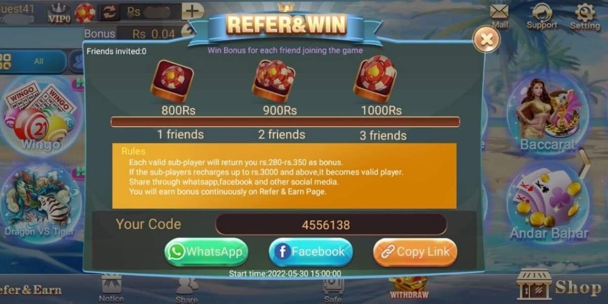 3 Patti Go Refer & Win page showing 800-1000 Rs bonuses for inviting 1-3 friends